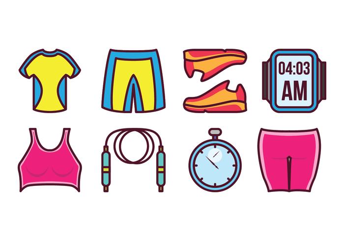 Free Sport Gear Icon Set Free Sport Gear Icon Set