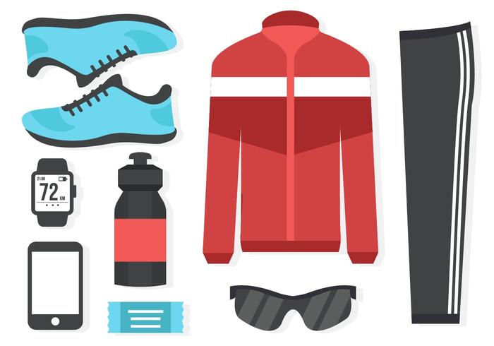 Running Equipment Vector