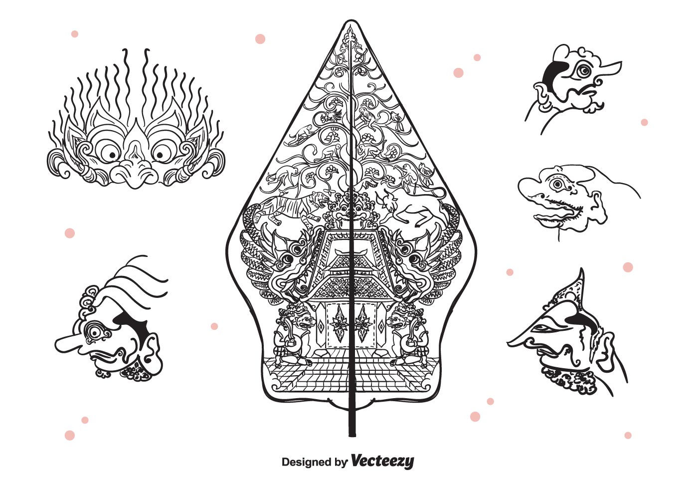 Gunungan Wayang Free Vector Art 60 Free Downloads