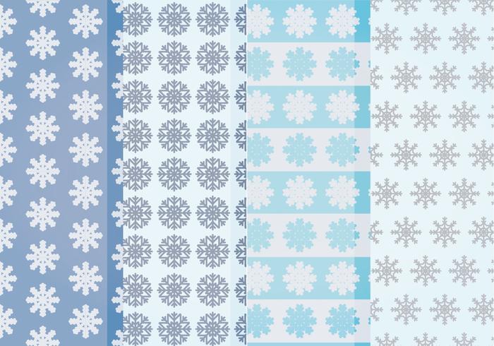 Vector Snowflakes Patterns