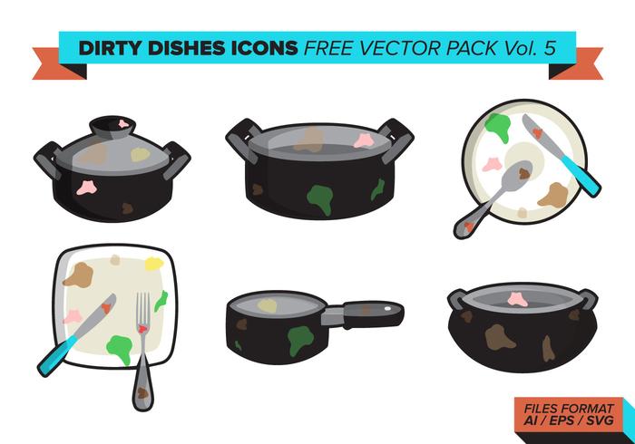 Dirty Dishes Icons Free Vector Pack Vol. 5 Dirty Dishes Icons Free Vector Pack Vol. 5