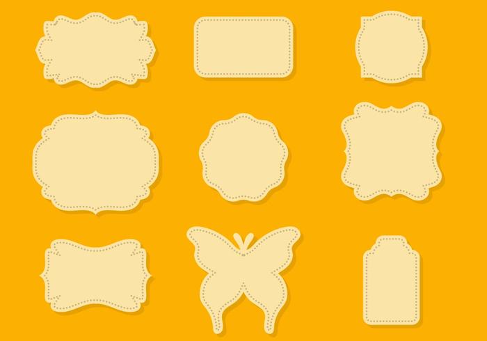 Free Die Cut Shape Vector