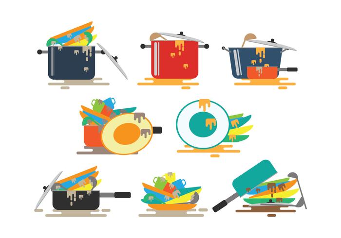Dirty Dishes Vectors Dirty Dishes Vectors
