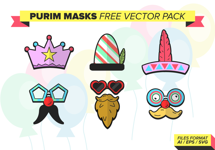 Purim Masks Free Vector Pack Purim Masks Free Vector Pack