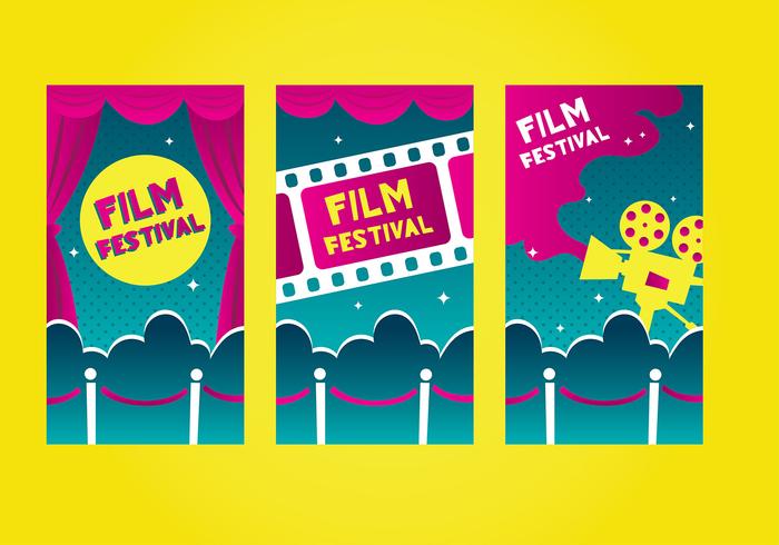 Velvet Rope FIlme Festival Template Vector