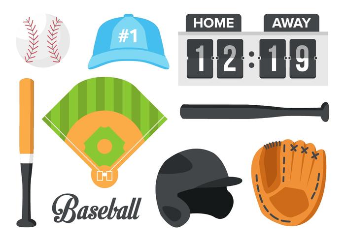 Baseball Element Vector