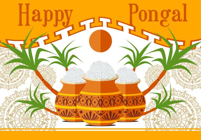Happy Pongal Vector illustration