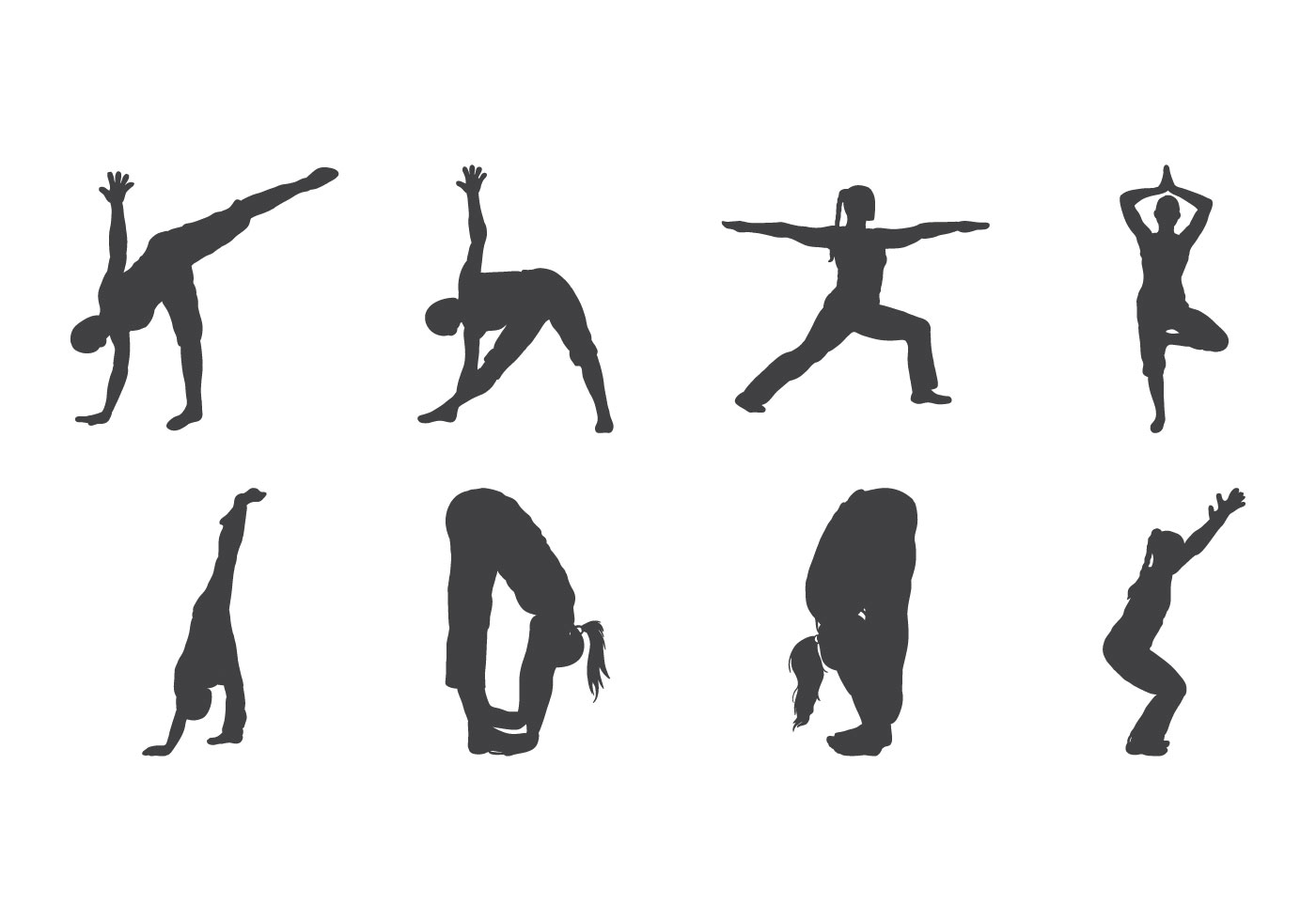 free yoga clipart silhouette - photo #34