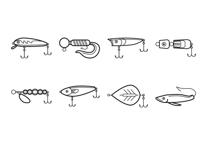 Libre de Pesca Tackle Icon Vector