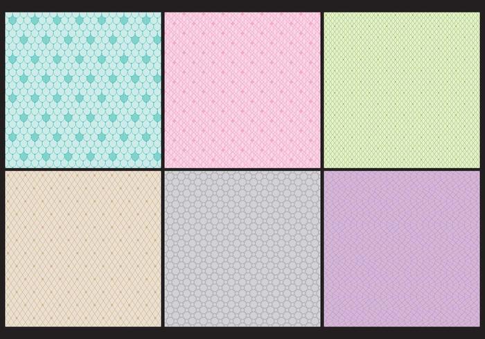 Monochromatic Toile Patterns vector