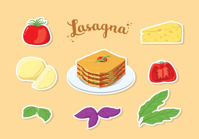 Free Lasagna Vector Free Lasagna Vector