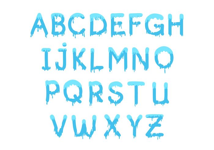 Free Water Font Vector Free Water Font Vector