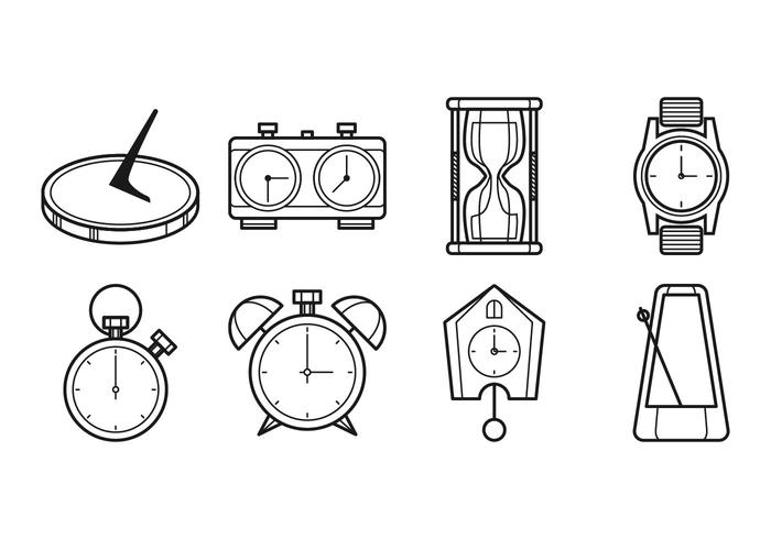 Icono de reloj libre Vector