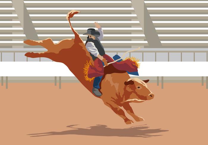 Bull Rider Performance vector