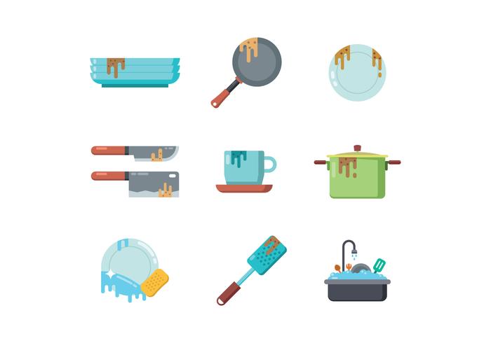 Free Dirty Dishes Vector