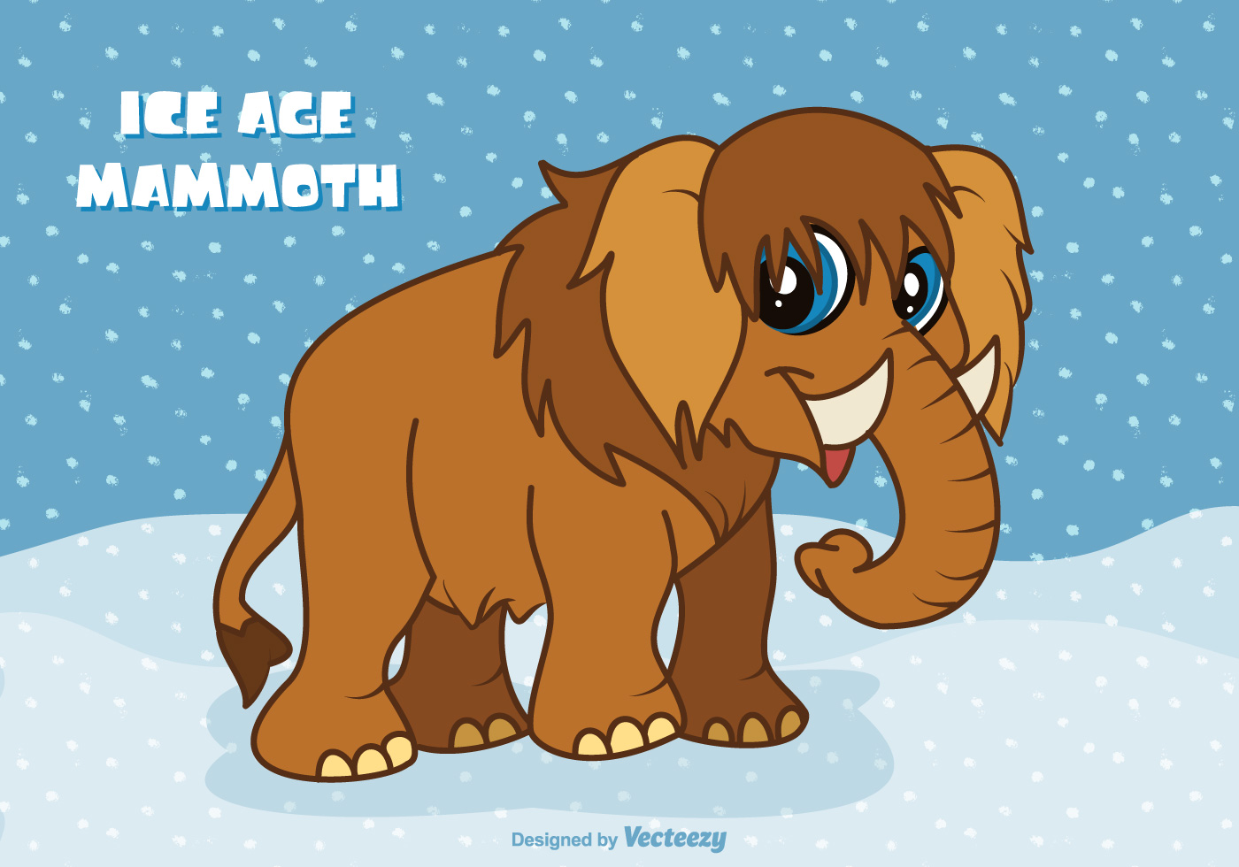 Free Ice Age Cartoon Mammoth Vector 128133 Vector Art at Vecteezy