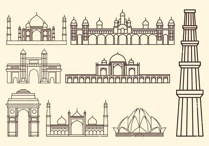 World Landmark Icon vector