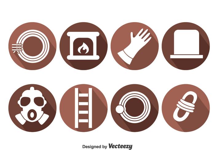 Chimney Sweep Element Icons Vector