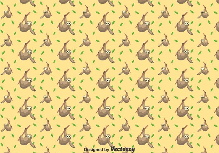 Cute Sloth Seamless Pattern Cute Sloth Seamless Pattern