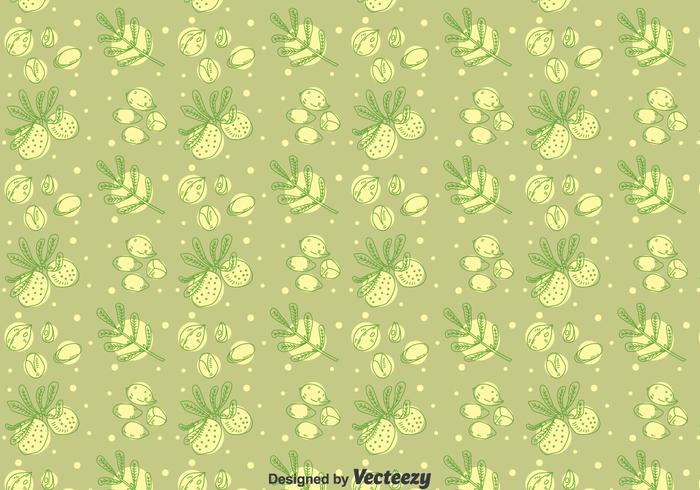 Argan Seamless Pattern vector