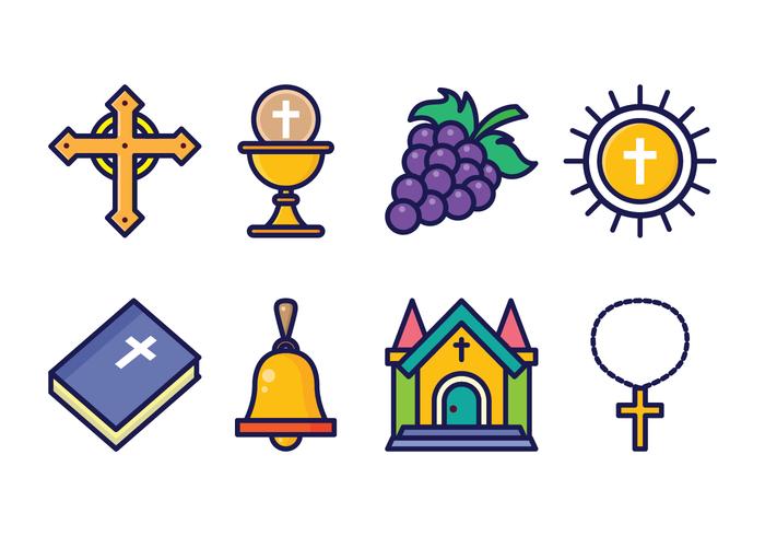 Free Eucharist Icon Set vector