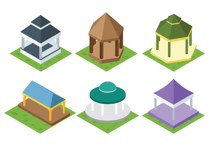 Free Gazebo Icons Vector