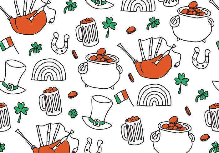 St. Patrick's Day Pattern vector