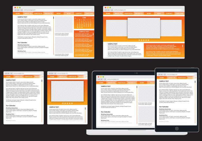 Orange Adaptive Web vector