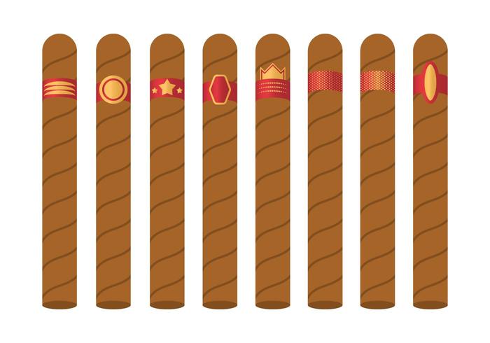 Vector libre de la etiqueta del cigarro