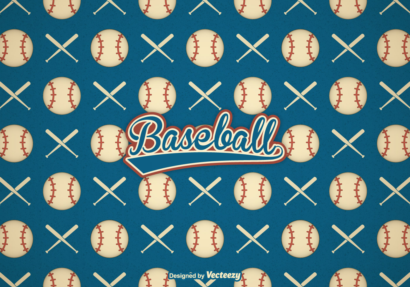 Free Retro Baseball Vector Background 128264 Vector Art at Vecteezy