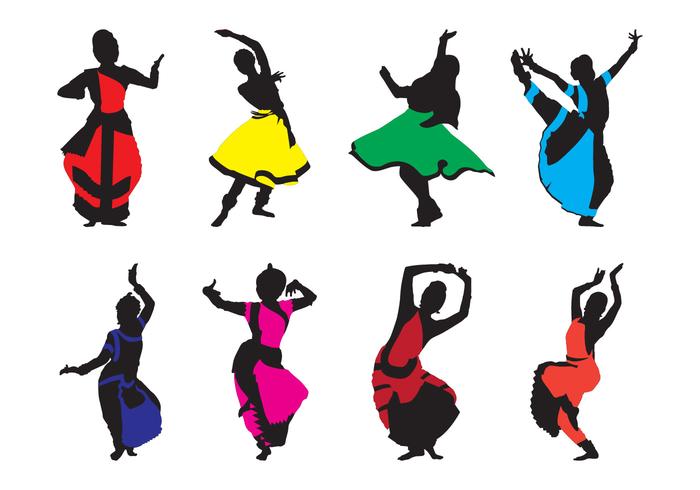 Vectores Tradicionales Tradicionales de Danza India