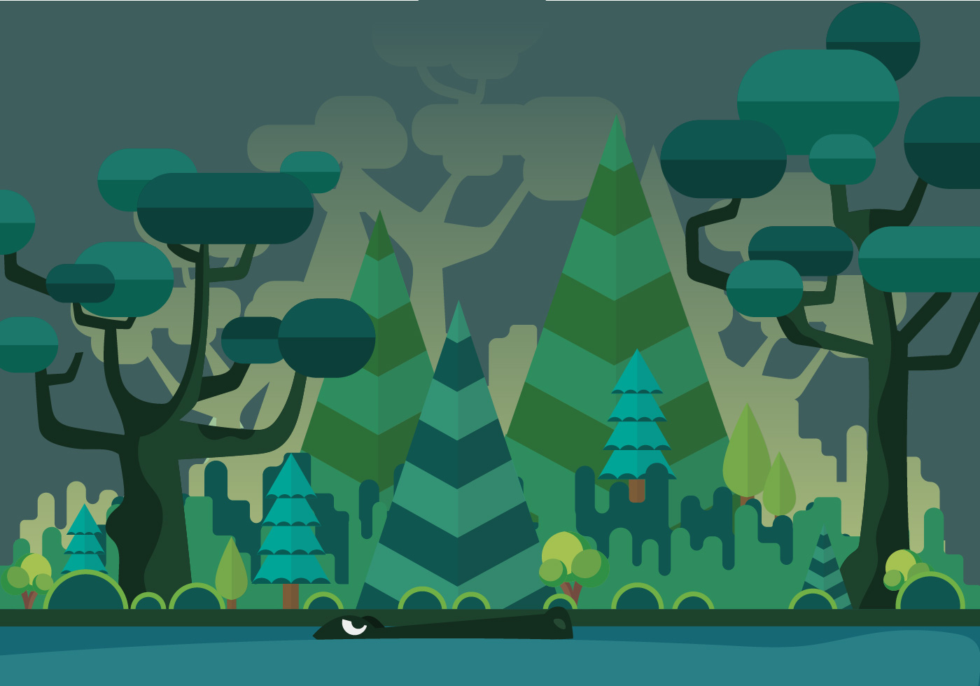 Download Swamp Vector Background - Download Free Vectors, Clipart Graphics & Vector Art