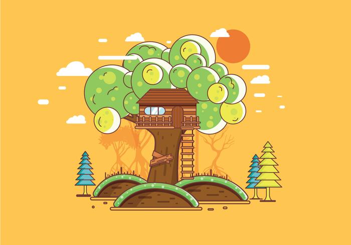 Treehouse Vector Treehouse Vector