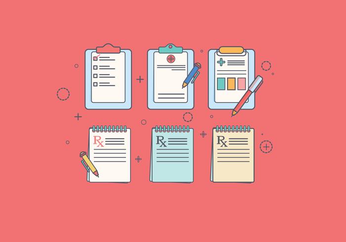Prescription Pad Vector Prescription Pad Vector