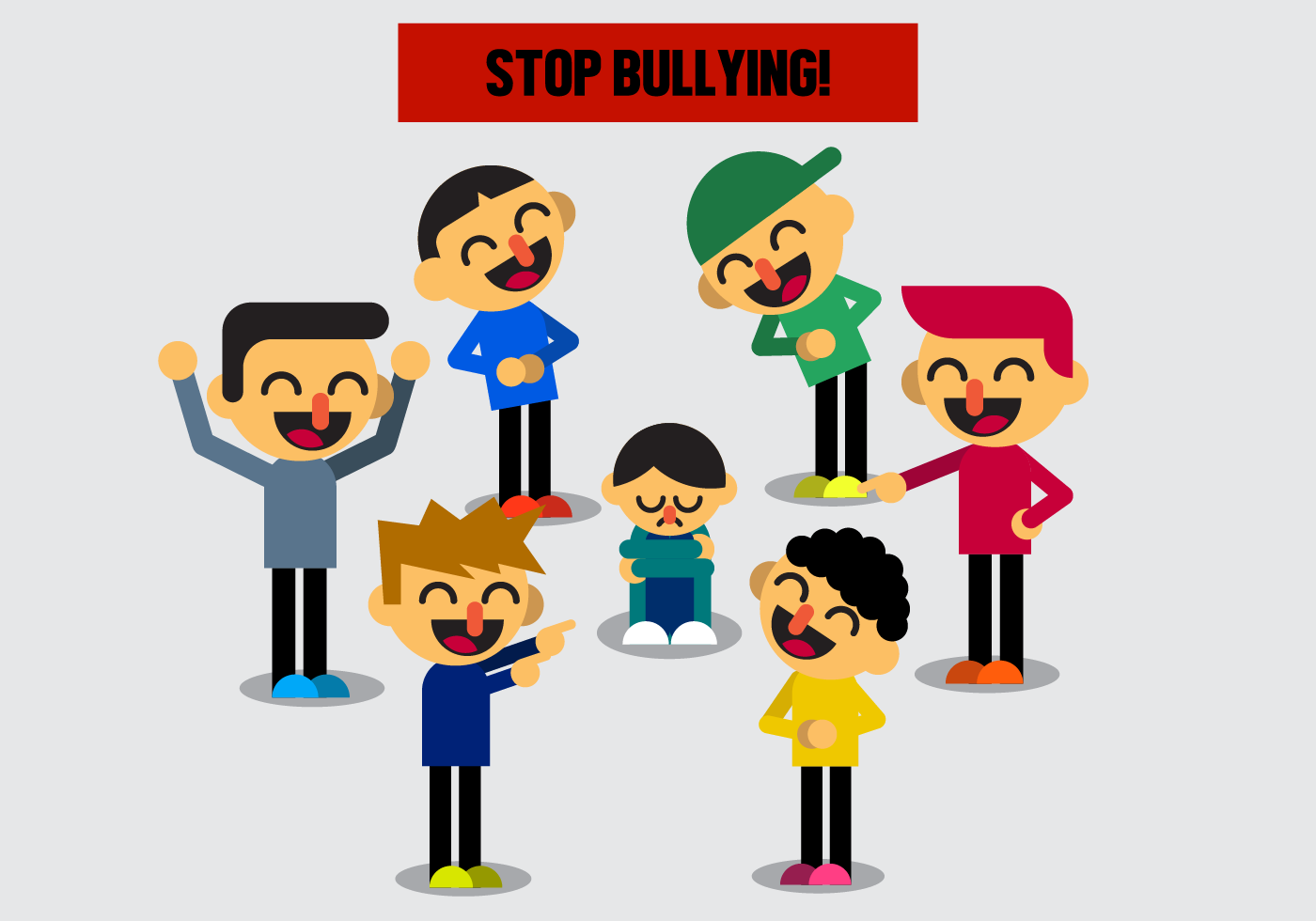 Vetor bullying  livre Download Vetores Gratis Desenhos 