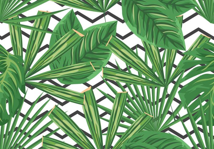 Green Palm Branches Palm Sunday Background vector