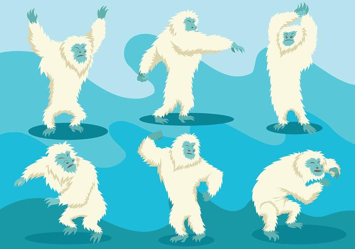 Iconos Yeti Gratis Vector