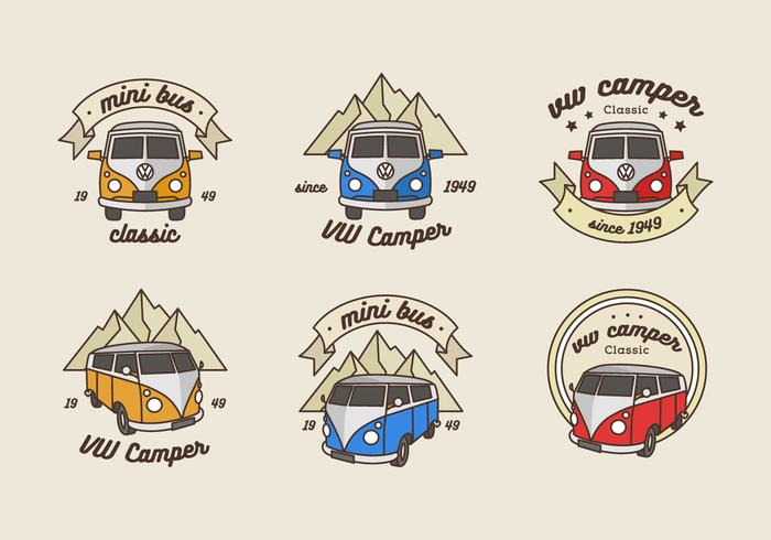 VW minibus logo vector pack VW minibus logo vector pack