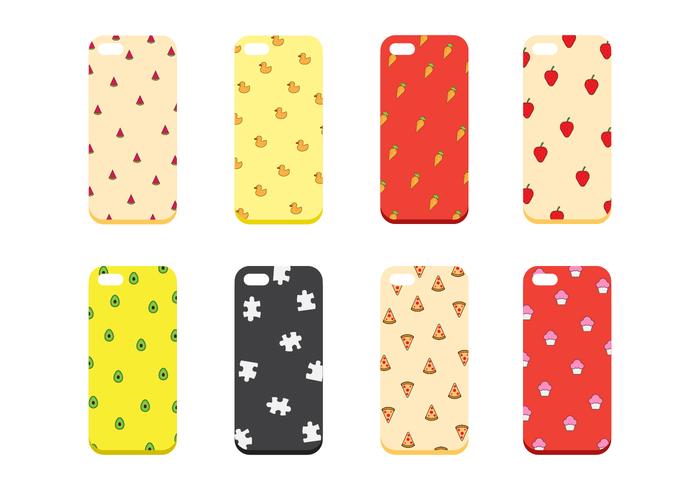 Free Set of Phone Case Vector Free Set of Phone Case Vector
