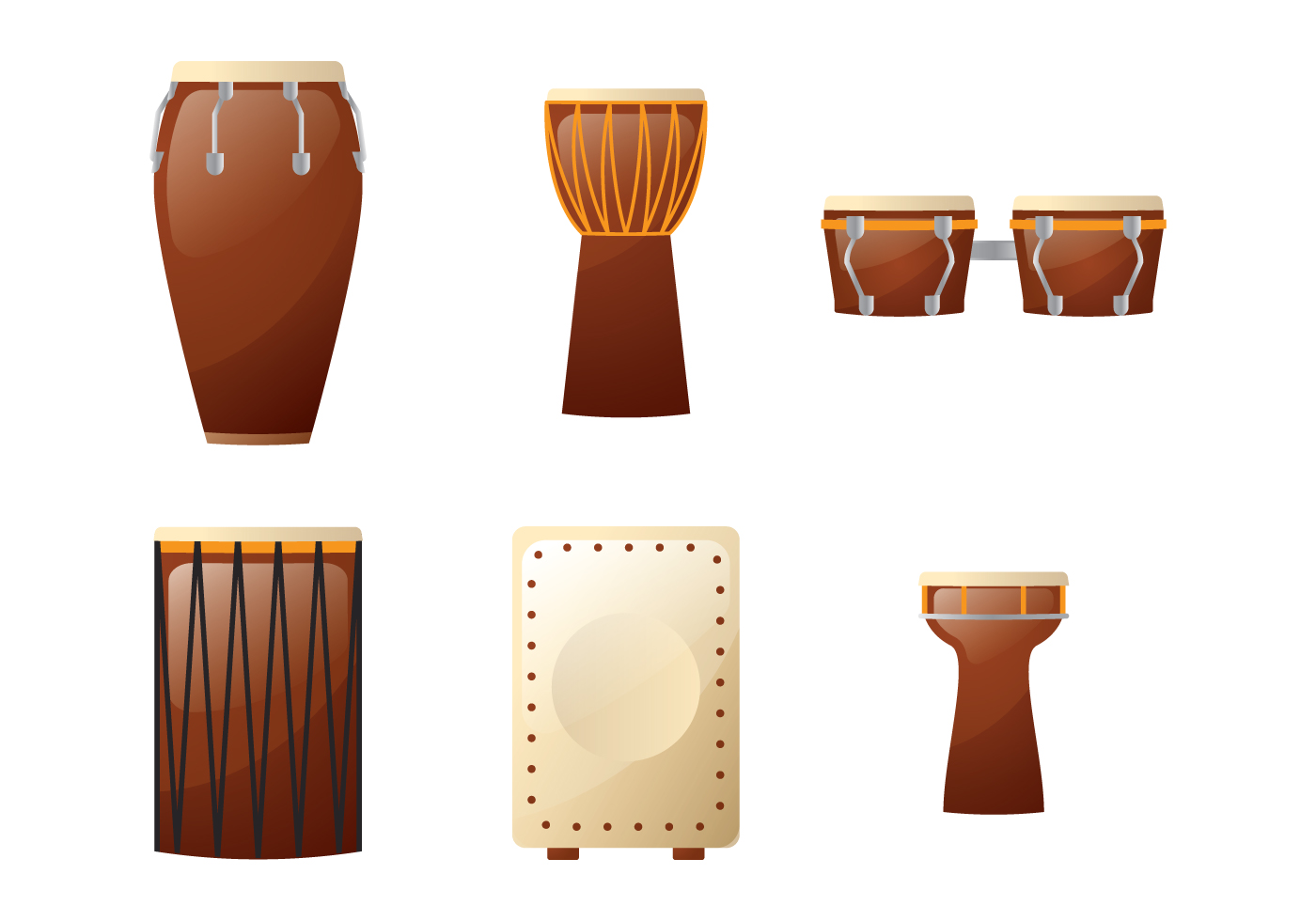 African Drums Illustration 128433 Vector Art at Vecteezy
