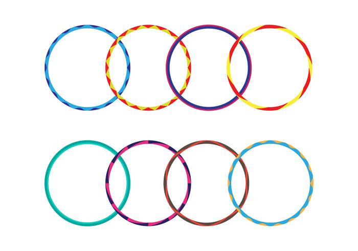 Free Various of Hula Hoop Vector Free Various of Hula Hoop Vector