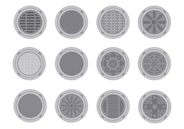 Libre Manhole Cover Vector