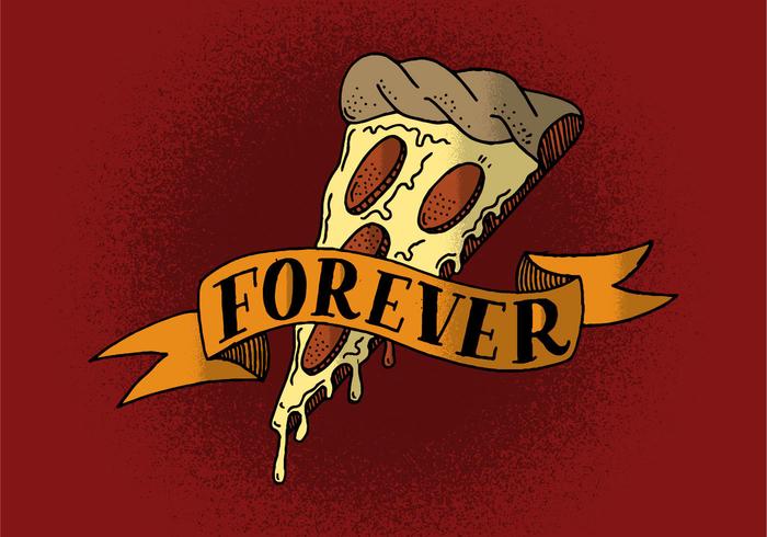 Pizza Forever Banner vector