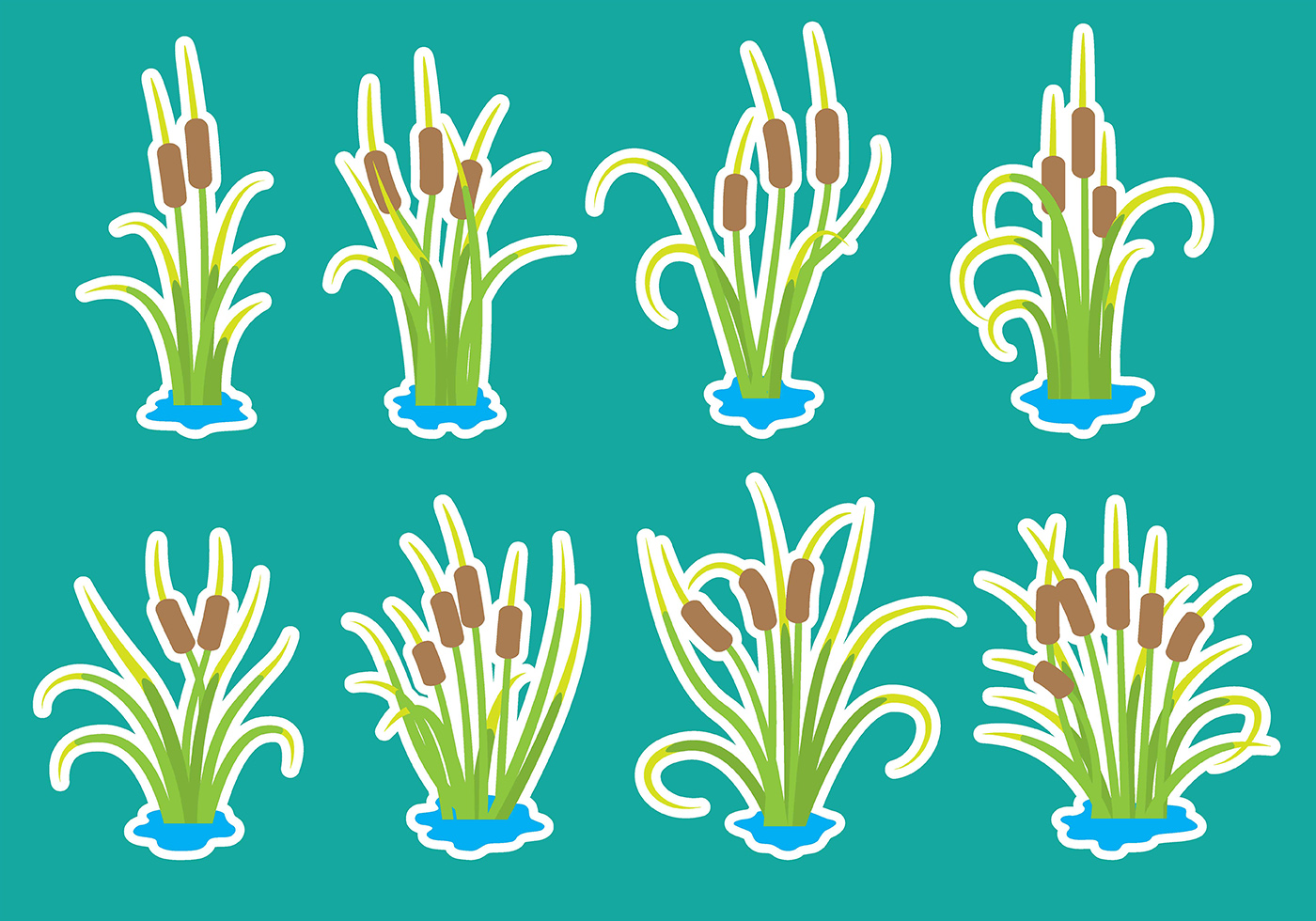 Download Ícones de Cartoon Cattail - Download Vetores e Gráficos ...