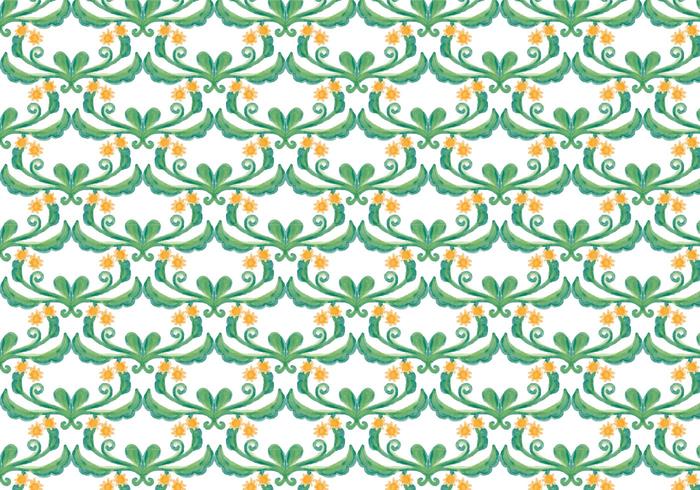 Green Floral Vector Watercolor Background