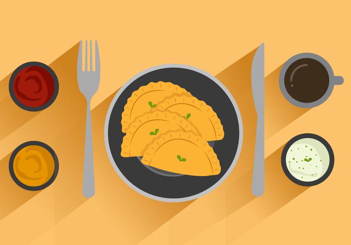 Free Empanadas Vector Illustration Free Empanadas Vector Illustration