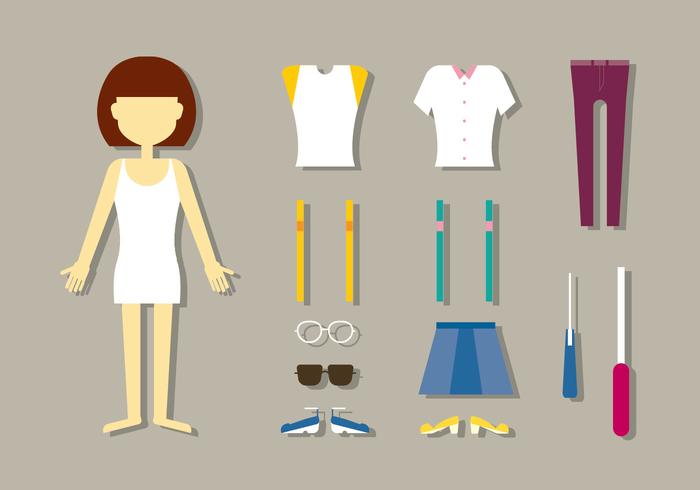 Women's Fashion Doll Vectors Women's Fashion Doll Vectors