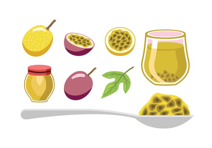 Passion Fruit Element Vectors