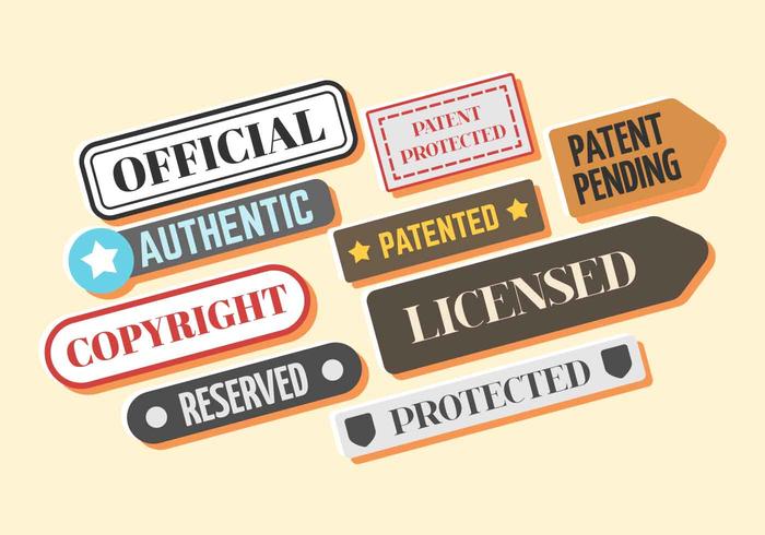Free Patent Stamp Vector