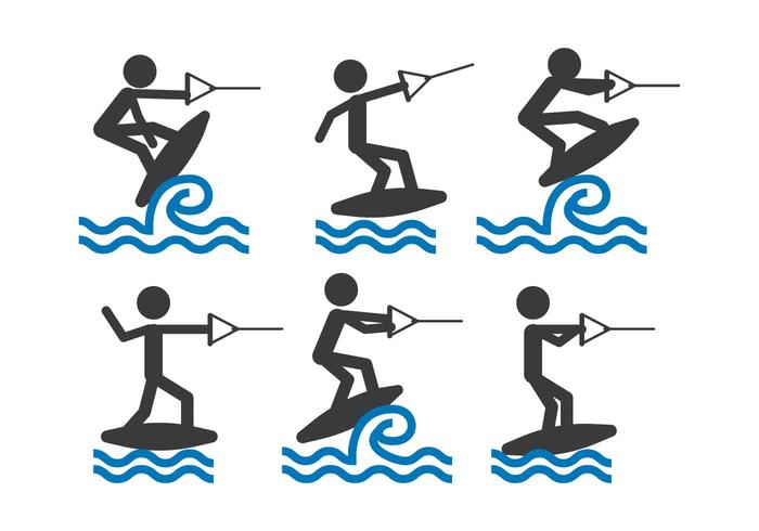 Wakeboarding vector